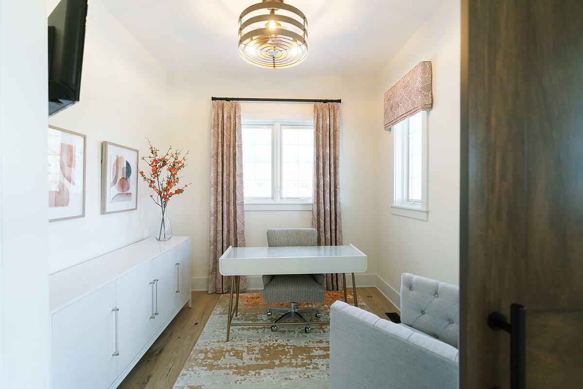 desk by window